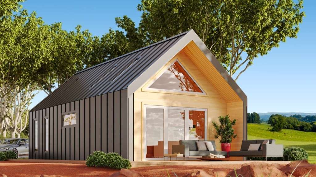 Norsken 50 m2 + mezzanine loft Scandinavian timber cabin